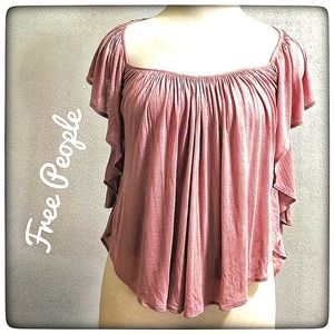 FREE PEOPLE Boho Babydoll Top